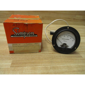 Simpson 25-3760 Microampere Meter 3760