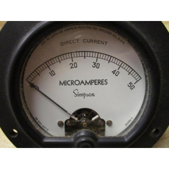 Simpson 25-3760 Microampere Meter 3760