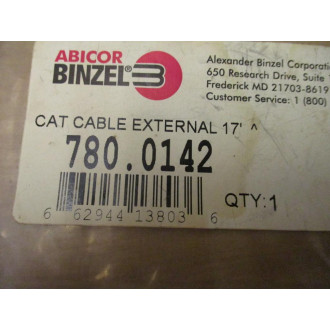 Abicor Binzel 780.0142 Cable W Connector 7800142 Gray