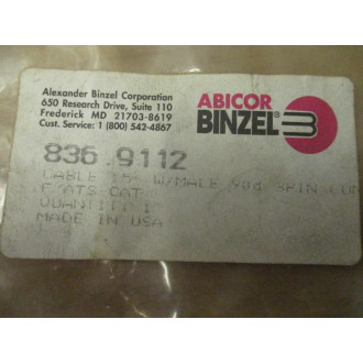 Abicor Binzel 836.9112 Cable W Connector 8369112