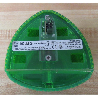 Edwards 102LM-G Triliptical Stack Light Lens Cover Only - New No Box