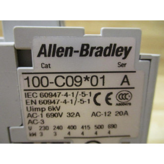 Allen Bradley 100-C09*01 Contactor 100-C09D01 Series A - New No Box