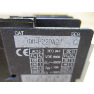 Allen Bradley 700-F220A24 Relay 700F220A24 Series C - New No Box