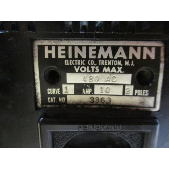 Heinemann 3363 Circuit Breaker 10 AMP - Used