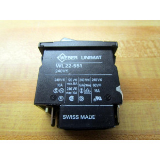 Weber WL22-551 Rocker Switch - New No Box