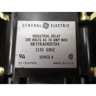 GE General Electric CR120A04002AA Relay - New No Box