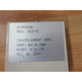 Gordos AI32-01 Isolated Current Input AI32 - New No Box