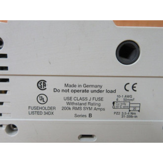 Sprecher + Schuh FH8-3PJ60-L Fuse Holder FH83PJ60L - New No Box