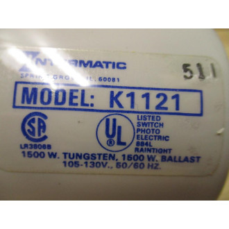 Intermatic K1121 Photo Control Switch 1500 Watts - New No Box