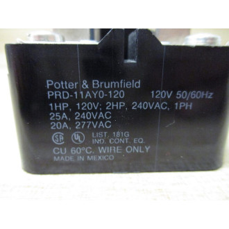 Potter & Brumfield PRD-11AY0-120 Power Relay PRD11AY0120 - New No Box