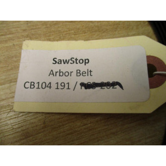 SawStop CB104 191 Arbor Belt CB104191 - New No Box
