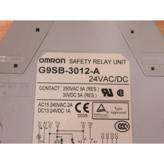 Omron G9SB-3012-A Safety Relay Unit G9SB3012A - New No Box