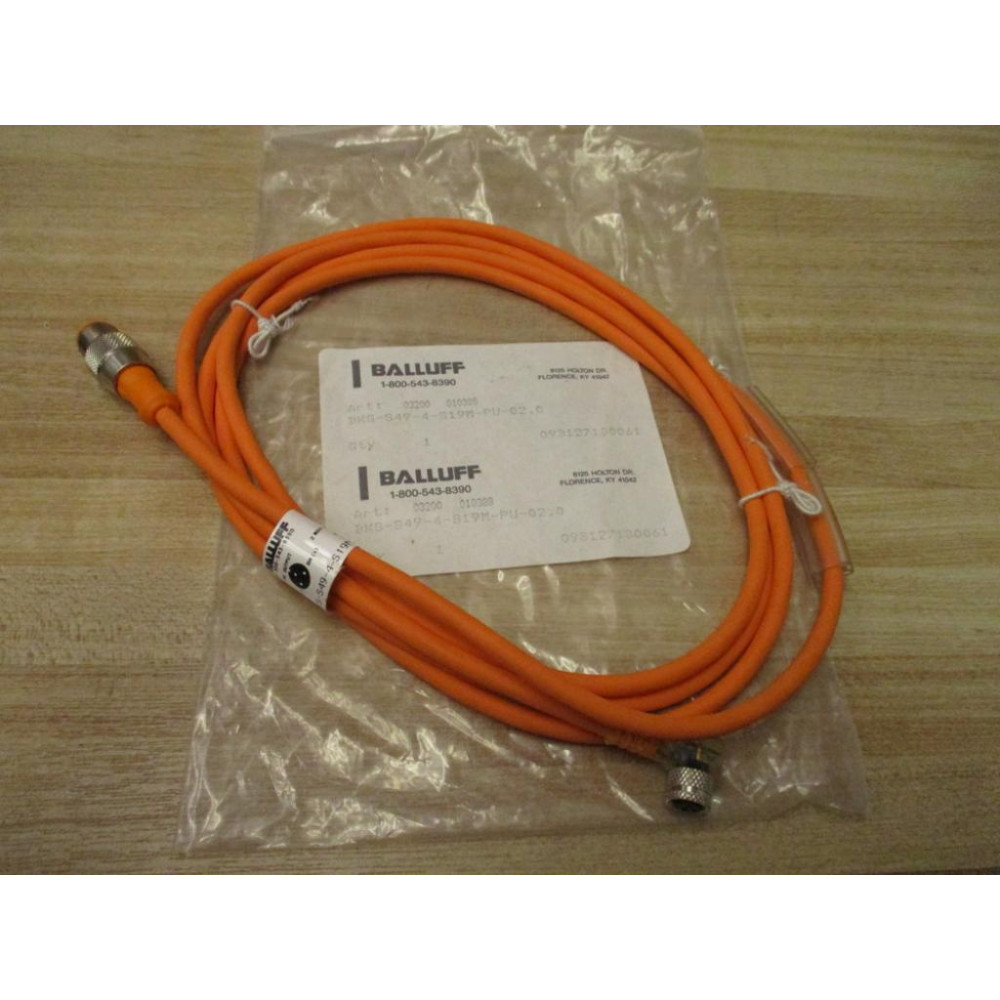 Balluff BKS-S49-4-S19M-PU-02.0 Cordset  W Connectors BKSS494S19MPU020