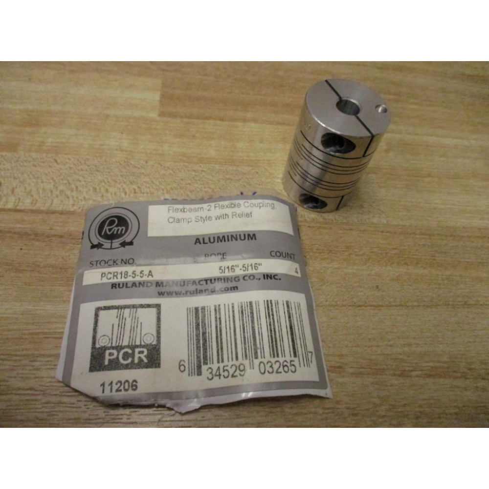 Ruland PCR18-5-5-A Flexbeam-2 Flexible Coupling PCR1855A - New No Box