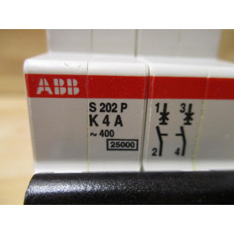 ABB S202P-K4A 4 AMP Circuit Breaker S202P-K4 - New No Box