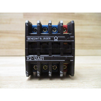 Benedikt & Jager K2-12A01 Contactor K212A01 - New No Box
