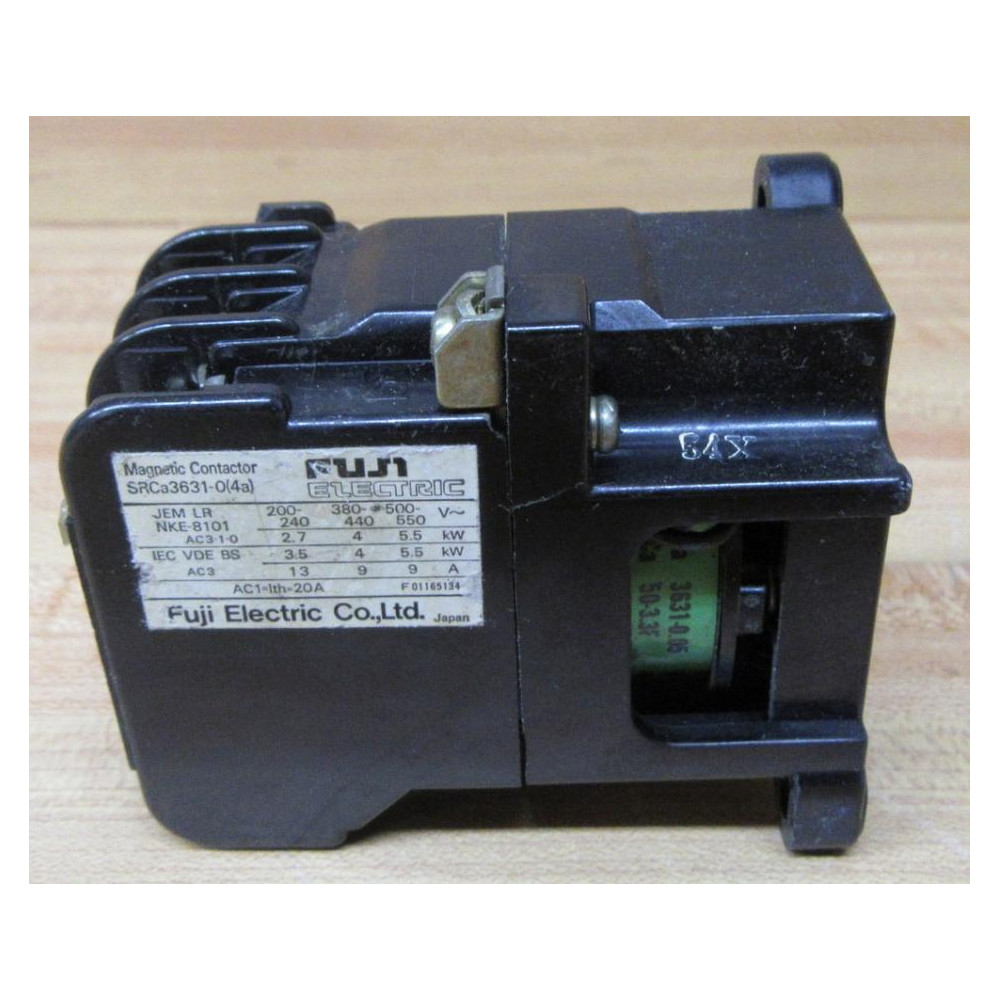 Fuji Electric SRCa3631-0(4A) Contactor SRCa363104A W Cracked Housing - Used