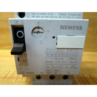 Siemens 3VU1300-1MK00 Starter Motor Protector 3ZX1012-0VU13-1AA1