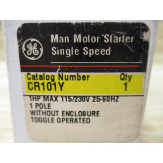General Electric CR101Y Starter 2A787 WO Gasket & Cover Plate