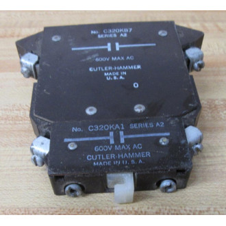 Cutler Hammer C320KB7 Auxiliary Contact W Contact - Used