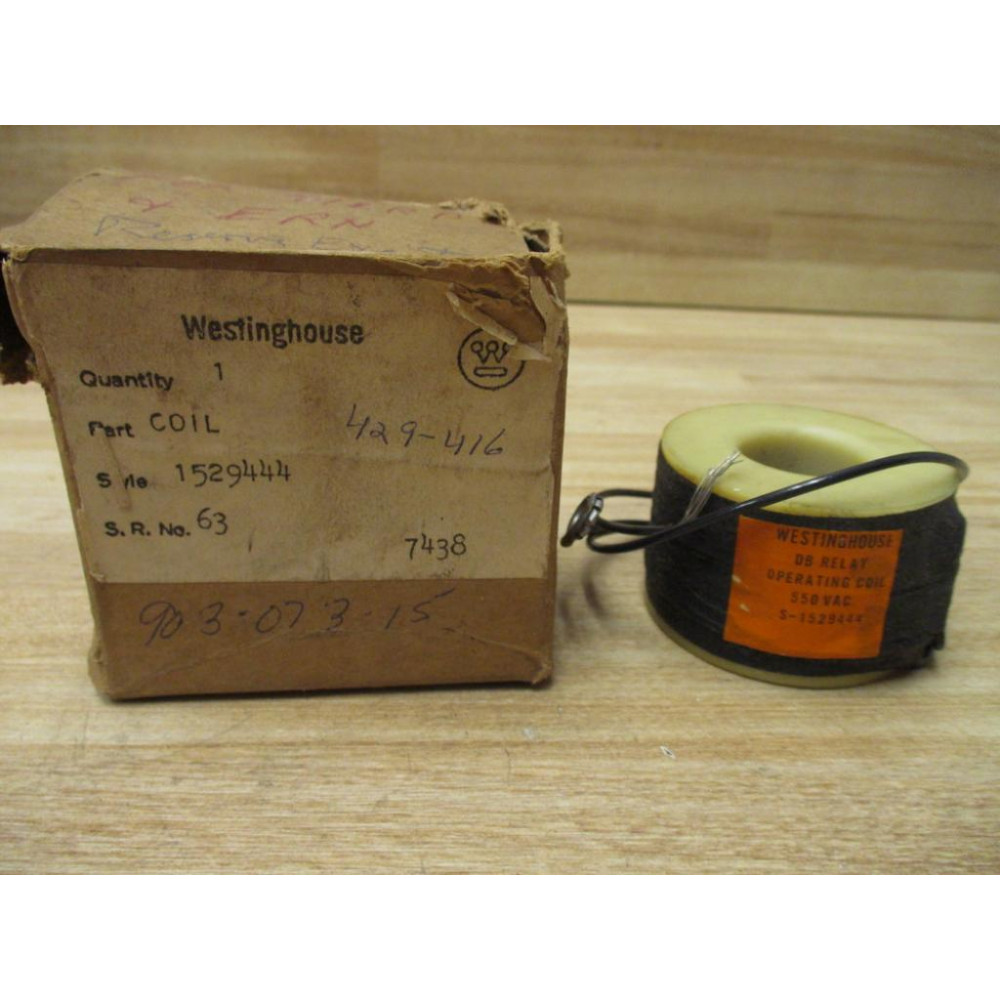 Westinghouse S-1529444 Coil 1529444