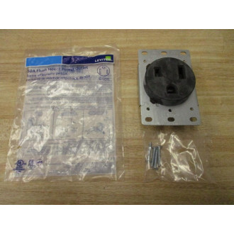 Leviton 5374-S00 Flush Mount Receptacle 5374S00 (Pack of 2)