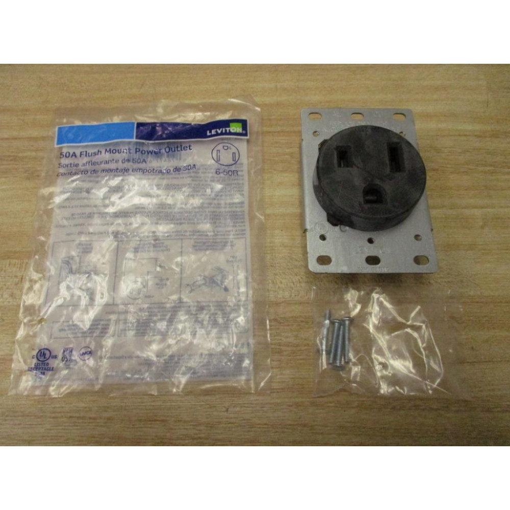 Leviton 5374-S00 Flush Mount Receptacle 5374S00 (Pack of 2)