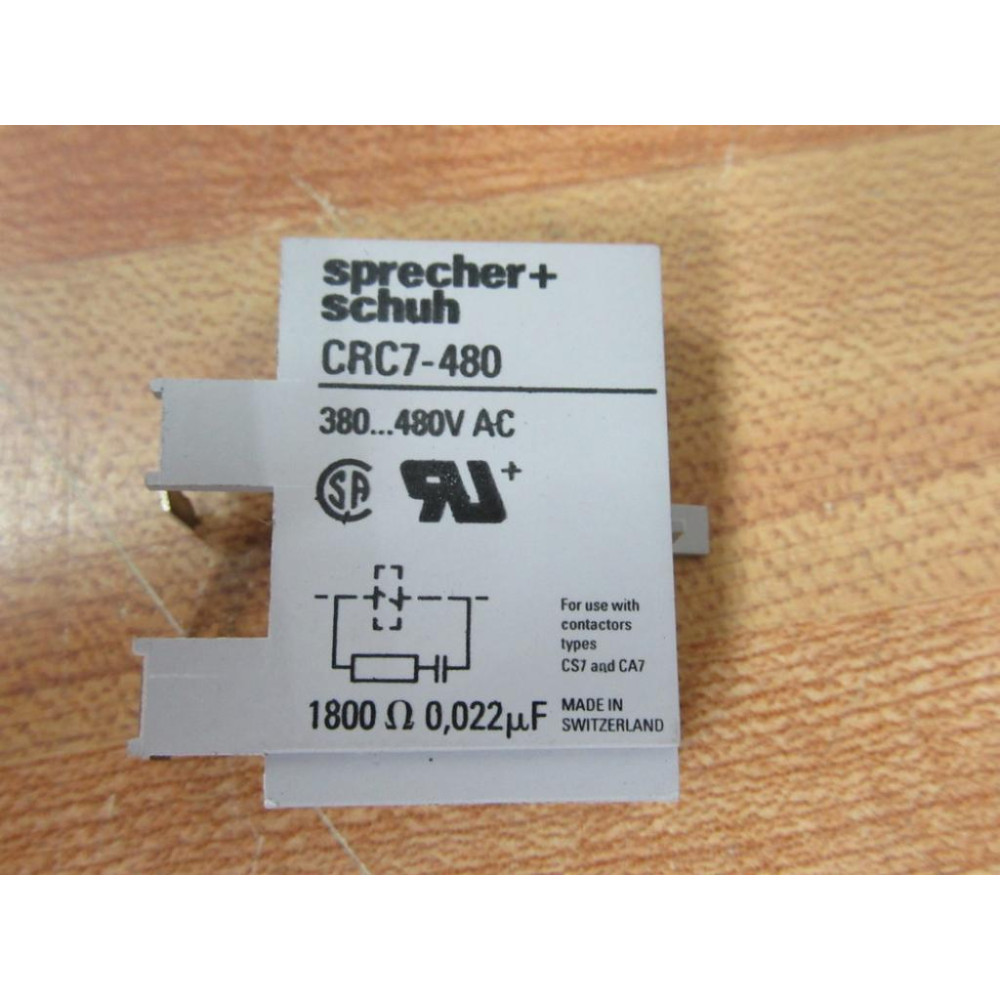 Sprecher + Schuh CRC7-480 Surge Suppressor 22.421.237-03 - New No Box Sprecher + Schuh CRC7-480 Surge Suppressor 22.421.237-03 - New No Box