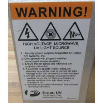 Fusion UV Systems VPSI6007482 UV Microwave Light VPSI6007482 - New No Box