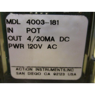 Action Instruments 4003-181 Transmitter 4003181 - New No Box