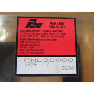Red Lion Controls PNL3C000 Panel For Utility Enclosure