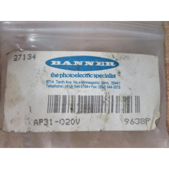 Banner AP31-020V Mini-Beam Aperture 27134 (Pack of 20)