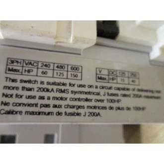 Socomec 27003020 Sirco V General Purpose Switch - New No Box