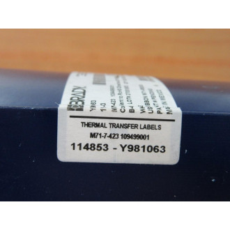 Brady M71-7-423 Thermal Transfer Labels 114853 109499001 500Roll