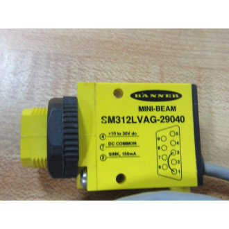 Banner SM312LVAG-29040 Photoelectric Sensor 29040 - New No Box