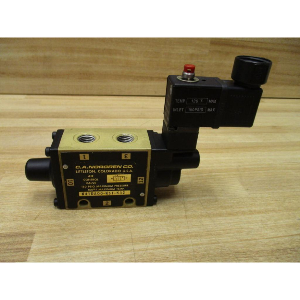 Norgren K41DA00-KS1-K32 Air Control Valve K41DA00KS1K32 - New No Box