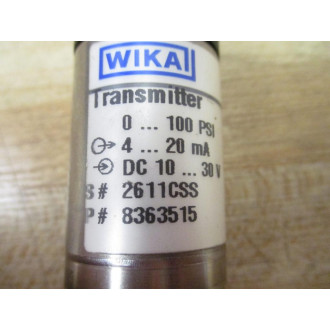 Wika 8363515 Pressure Transmitter - Used