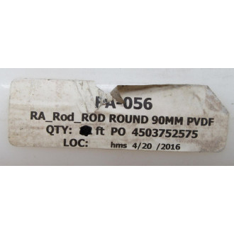 Quadrant Engineering Plastic Products FA-056 Symalit PVDF FA056 - New No Box