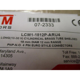 HTM Sensors LCM1-1812P-ARU4 Proximity Sensor LCM11812PARU4