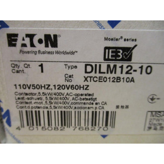 Eaton XTCE012B10A Contactor DILM12-10