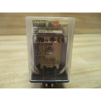 Dayton 3X742O Relay 3X7420