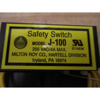 Hartell 610057 Safety Switch J-100 - New No Box