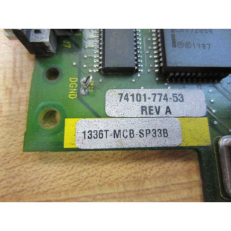 Allen Bradley 74101-774-53 Main Control Bd 1336T-MCB-SP33B 77253 woLatch - Used