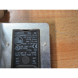 IFM Efector KQ6005 Capacitive Sensor KQ-3120NFPKG2T0.1MUS - New No Box