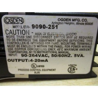 Ogden ETR-9090-251 Temperature Controller ETR9090251 - New No Box