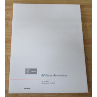 GE Fanuc Automation GFK-0256D Reference Manual GFK0256D - New No Box