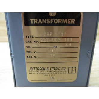 Jefferson Electric 637-003-160 Transformer 637003160