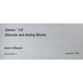 GE Fanuc Automation GEK-90486D-2 User's Manual GEK90486D2 - New No Box