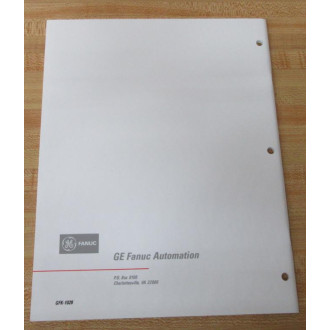 GE Fanuc Automation GFK-1028 User's Manual GFK1028 - New No Box
