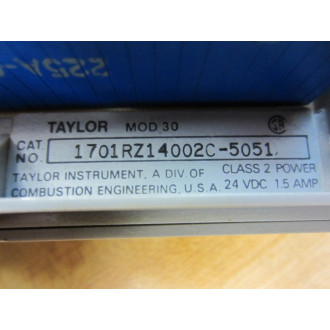 ABB Kent-Taylor 1701RZ14002C-5051 MOD 30 Loop Controller Front Panel Only - Used